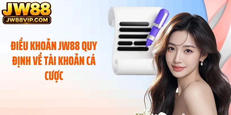 Điều khoản JW88 quy định về tài khoản cá cược