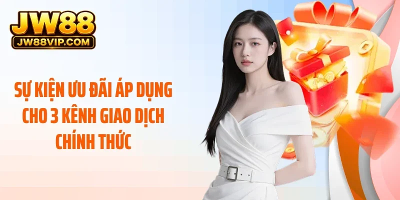 Sự kiện ưu đãi áp dụng cho 3 kênh giao dịch chính thức